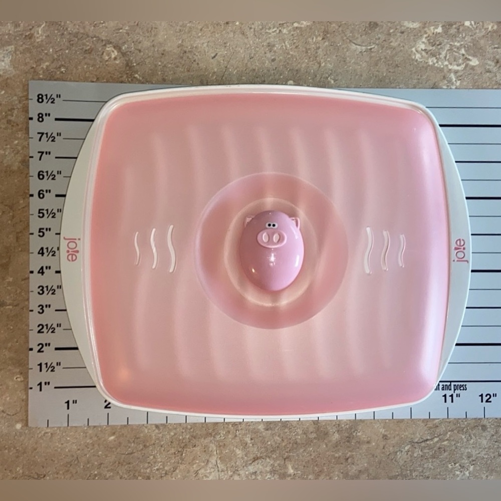 🐖VGU Jo!e Piggy 🥓MicrowaveCookingTray w/Cover- Also Cooks 🌭,Spam,Frozen🥞, 🌮